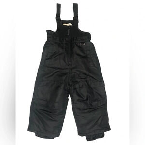 Cherokee Black Unisex Snow Bibs 18M